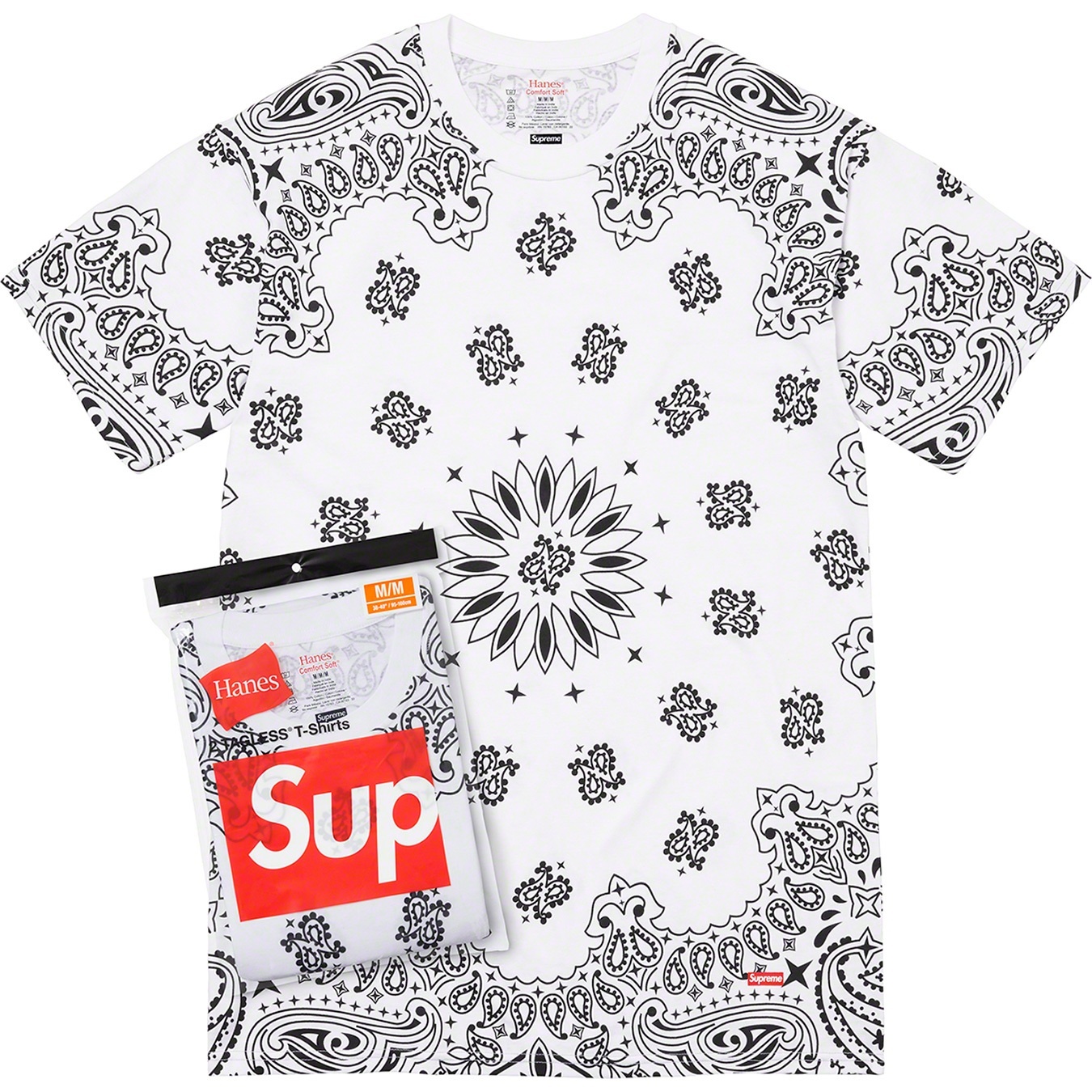 Supreme®/Hanes® Bandana Tagless Tees (2 Pack) view 4